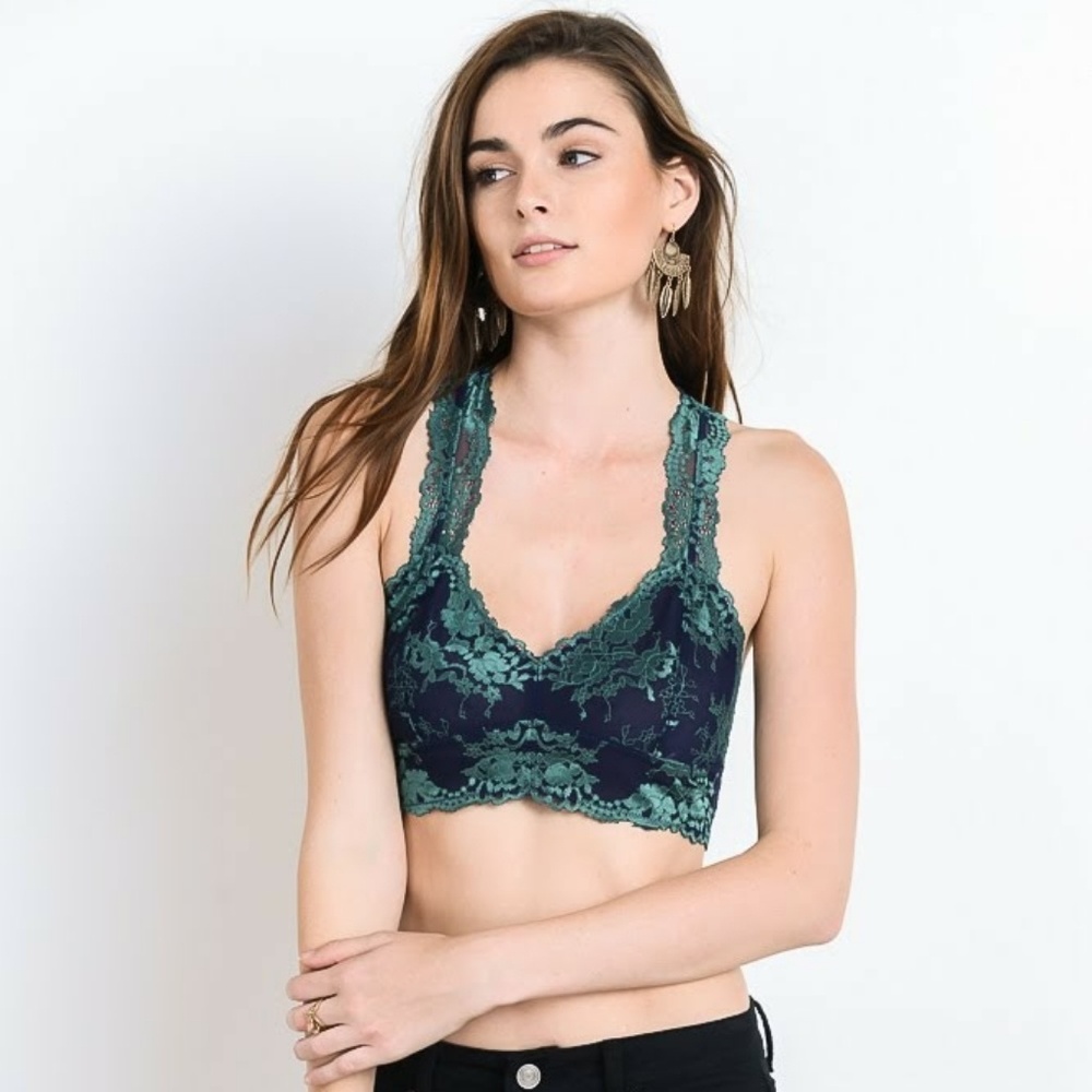 Bralette Bra Lace Sexy Lingerie Tops Floral Womens
